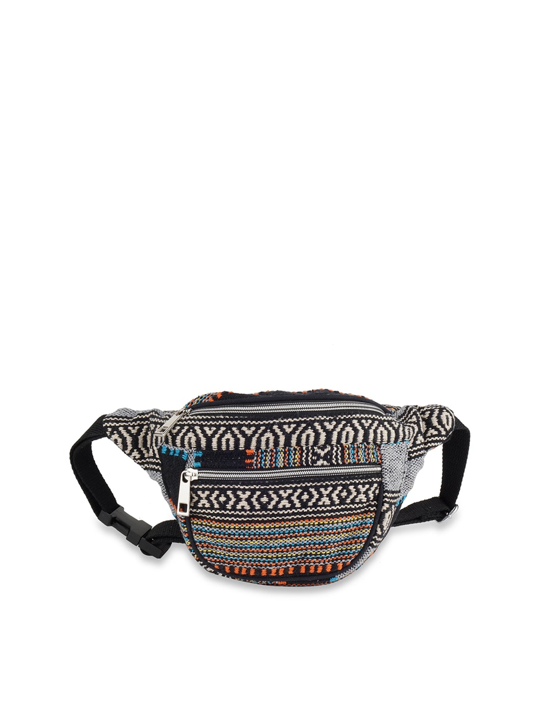 

Kanvas Katha Women Multicoloured Half Moon Fashion Waist Pouch, Multi