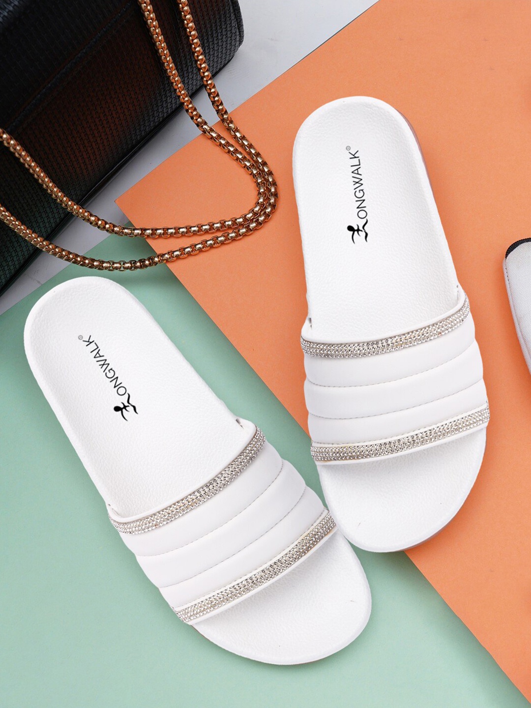 

Longwalk White Flatform Heels