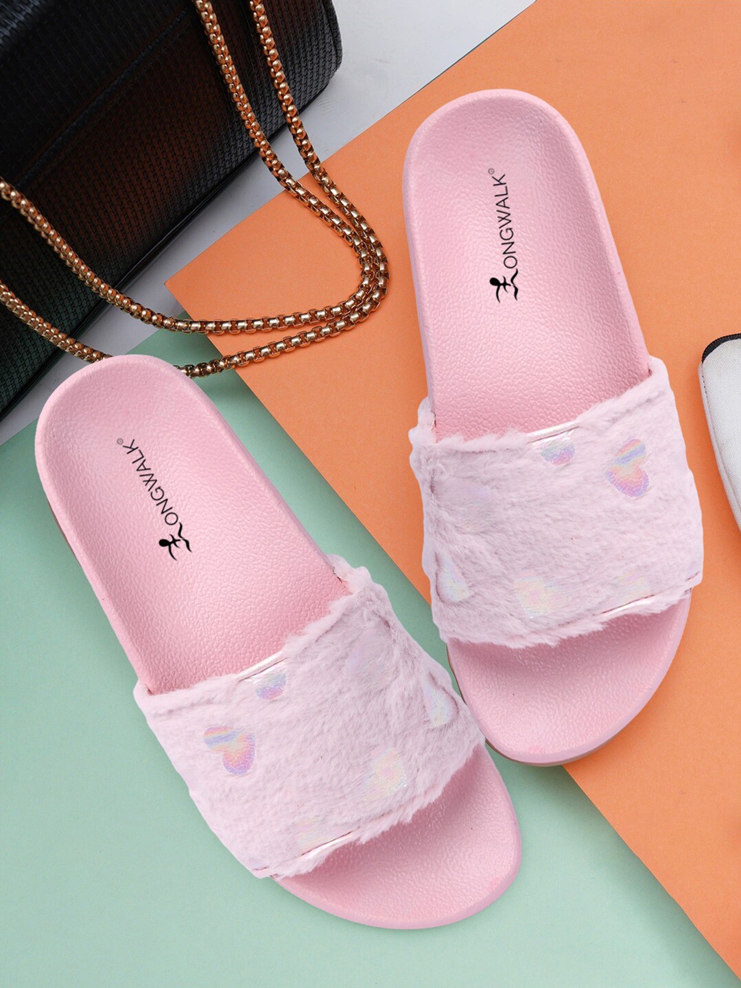 

Longwalk Pink Flatform Sandals