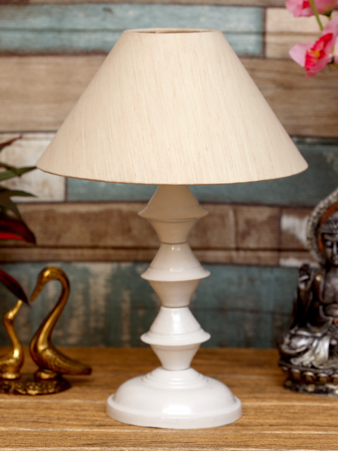 

foziq White Printed Table Lamps