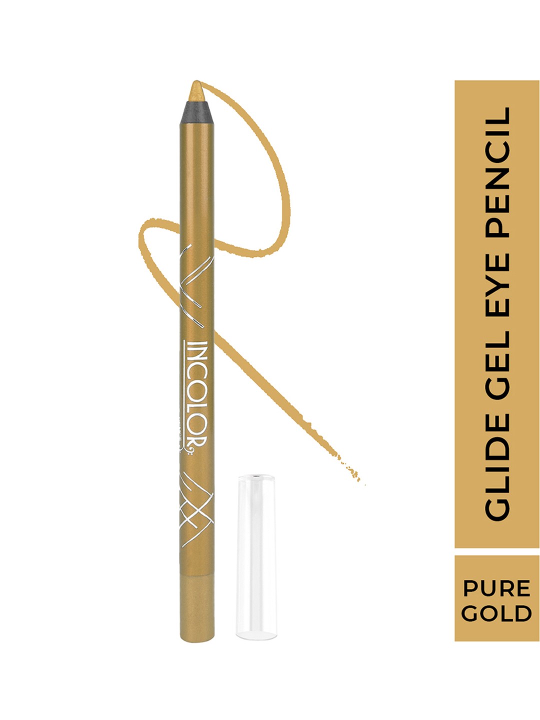 

INCOLOR Glide Gel Eye Pencil 04-PURE GOLD, 1.2gm