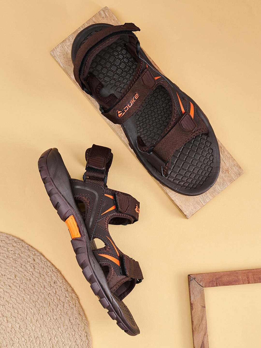 

Duke Men Brown Sports Sandals