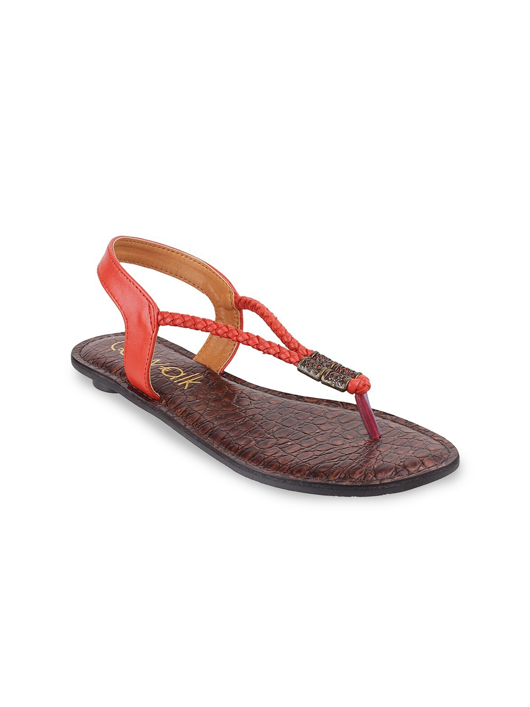 

Catwalk Women Orange Textured Flats