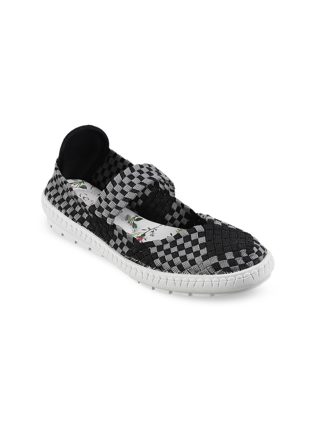 

Catwalk Women Grey Woven Design Slip-On Sneakers