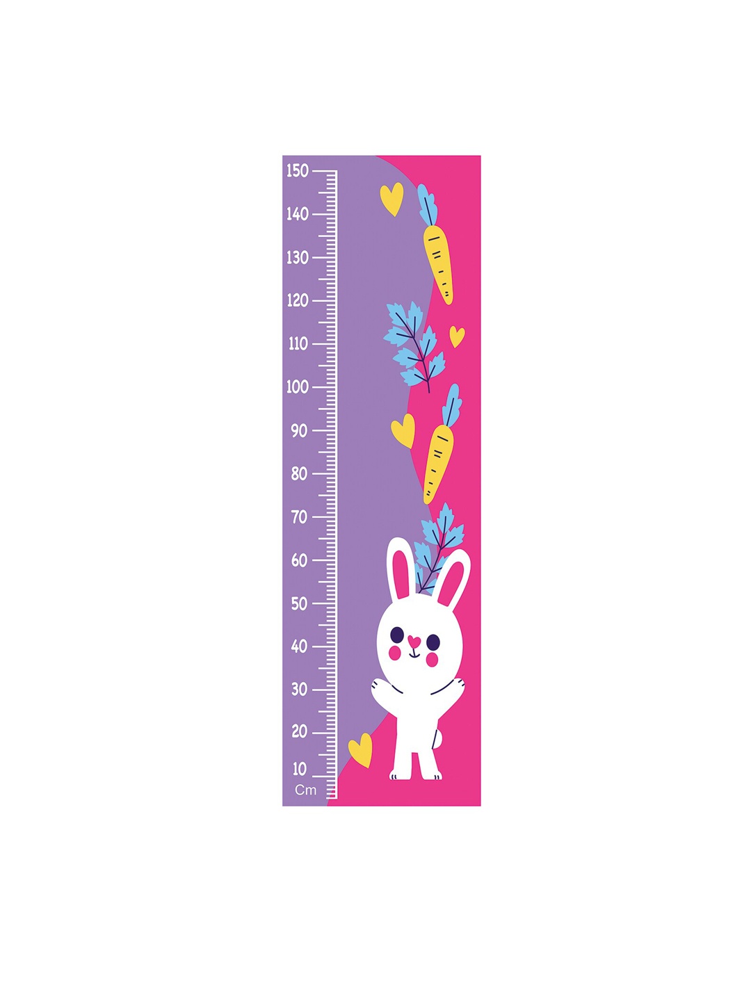 

WENS Purple & Pink Cute Bunny Height Chart Wallpaper
