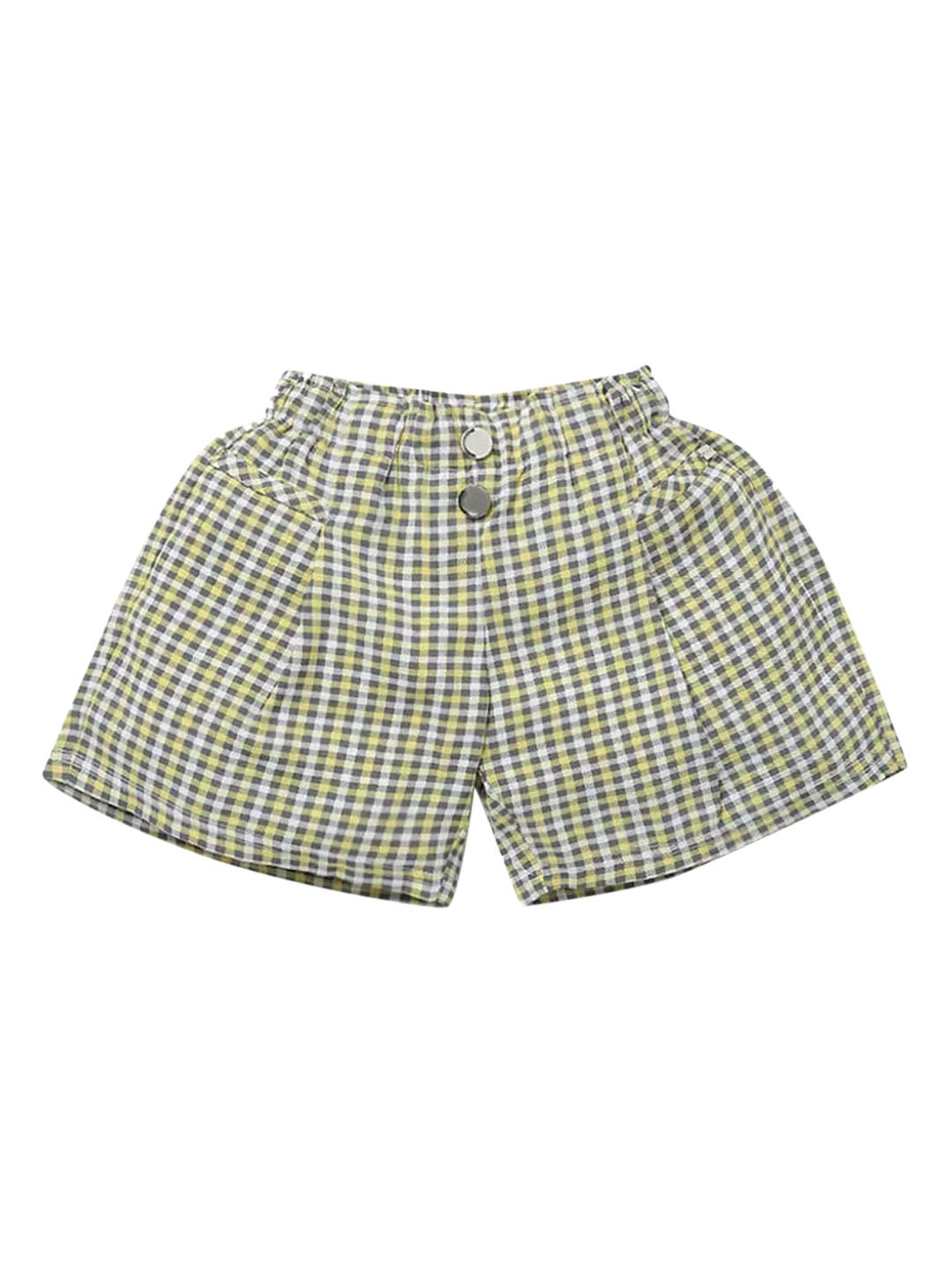 

Tiny Girl Girls Yellow & Grey Checked Shorts