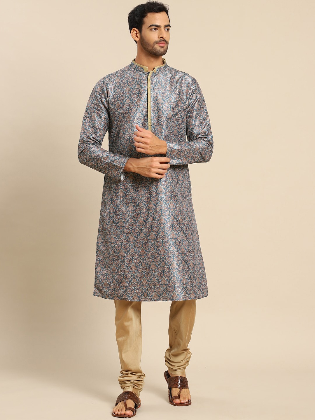 

KISAH Men Multicoloured Ethnic Motifs Thread Work Kurta, Multi