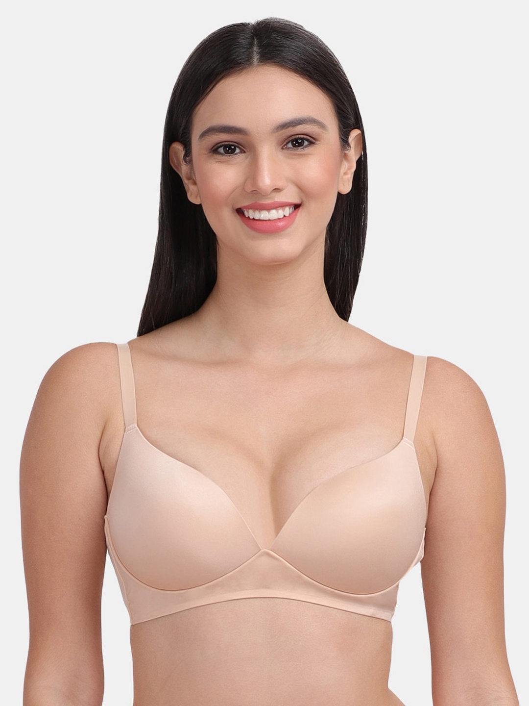 

Amour Secret Beige Bra Lightly 3/4th Coverage T-Shirt Padded