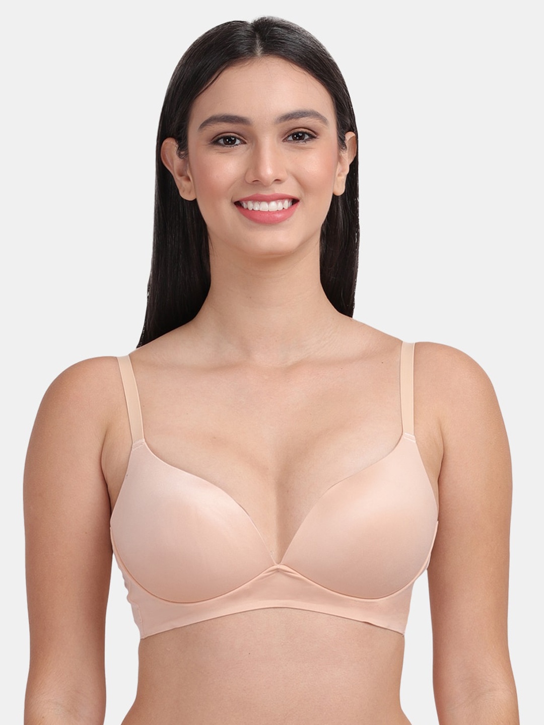 

Amour Secret Peach-Coloured Bra Lightly Padded