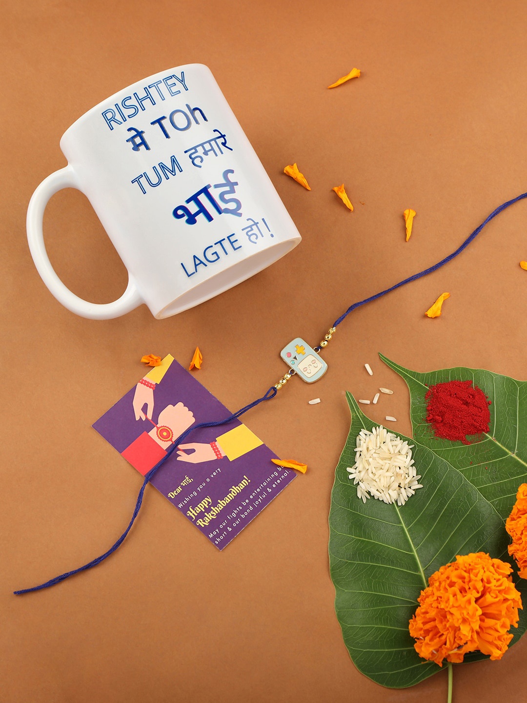 

AccessHer Set of 3 Blue Rakhi Gift Pack