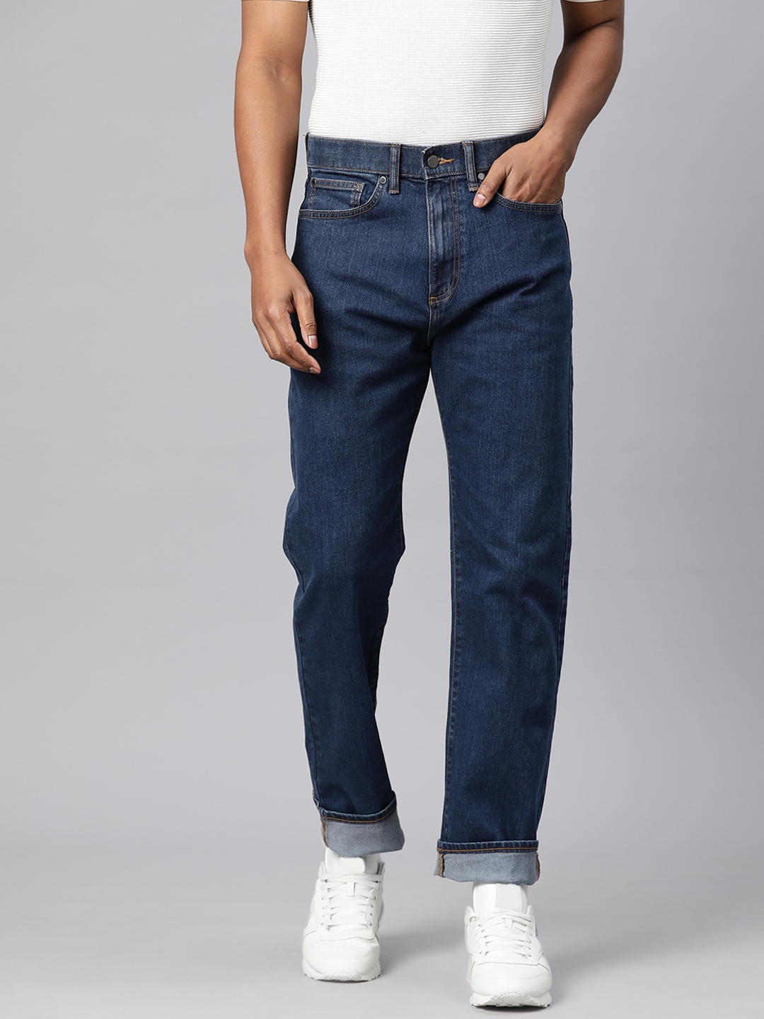 

Marks & Spencer Men Stretchable Jeans, Navy blue