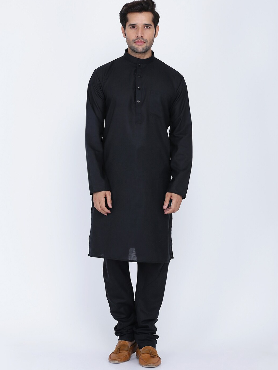 

ROYAL KURTA Men Black Kurta