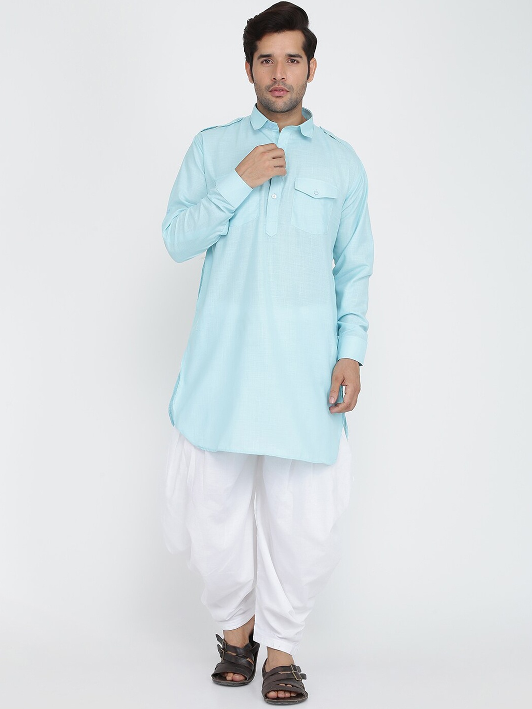 

ROYAL KURTA Men Blue Kurta