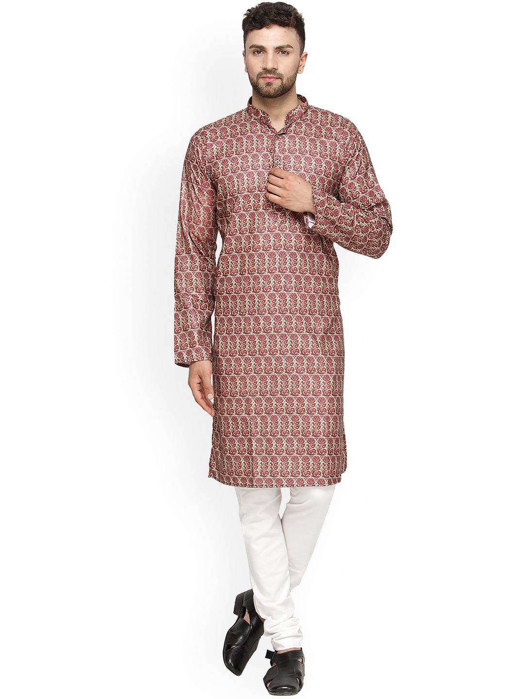 

Benstoke Men Multicoloured Kurta with Churidar, Multi