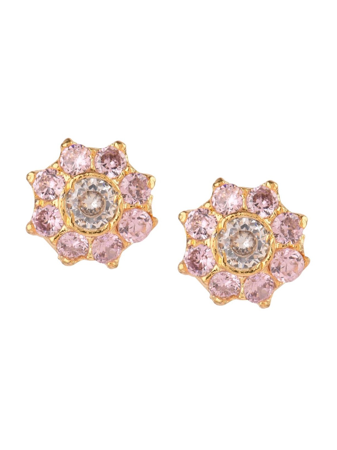 

Efulgenz Pink Floral Ear Cuff Earrings