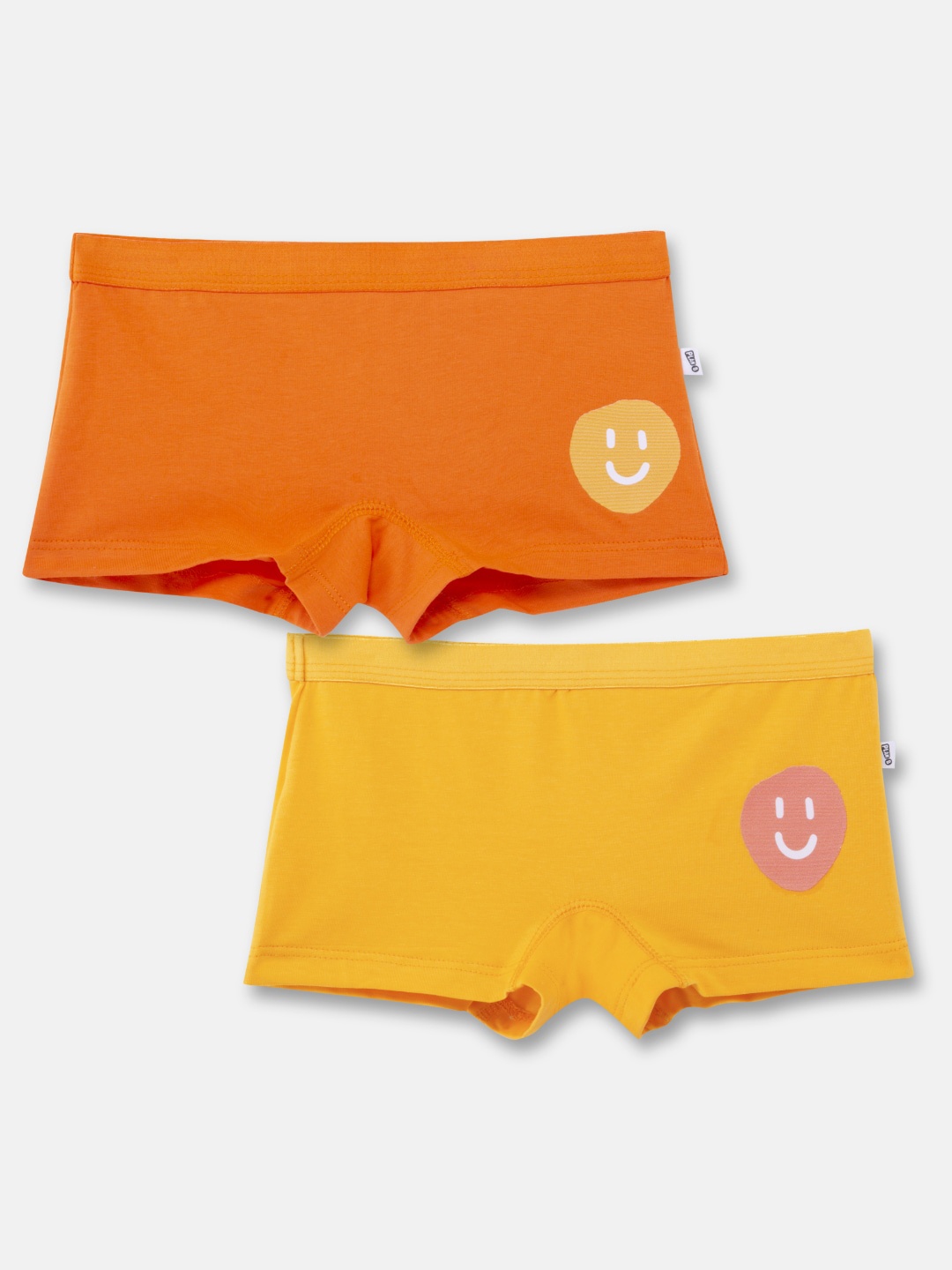 

You Got Plan B Girls Pack Of 2 Printed Cotton Boxer Briefs, Yellow