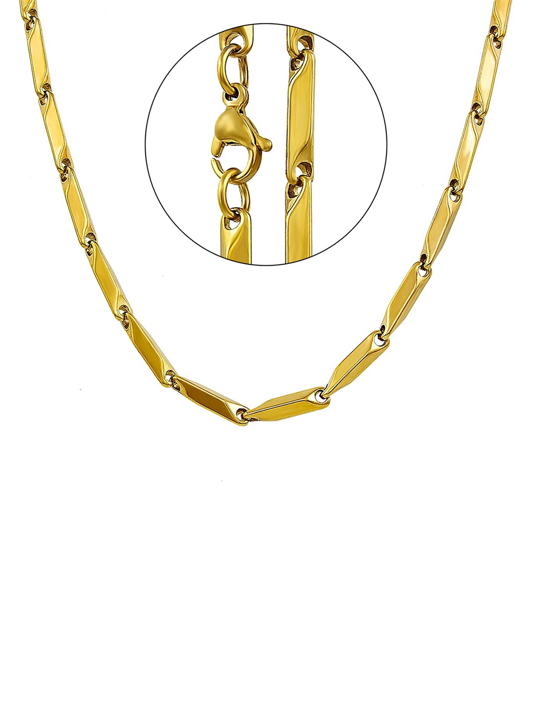

NAKABH Men Gold-Toned Gold-Plated Chain