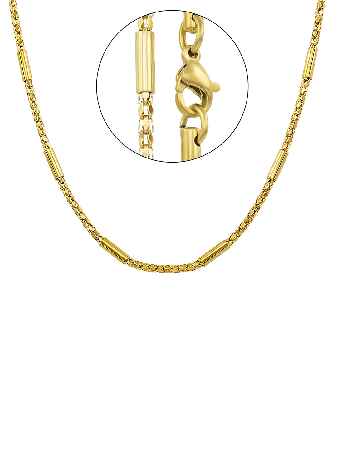 

NAKABH Men Gold-Toned Gold-Plated Chain