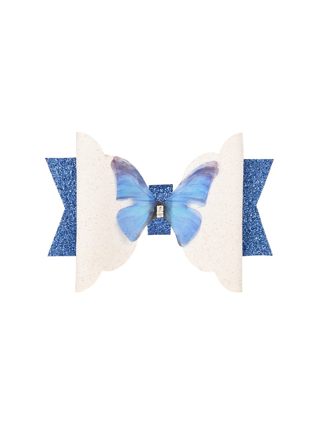

Aye Candy Girls Blue & White Embellished Alligator Hair Clip