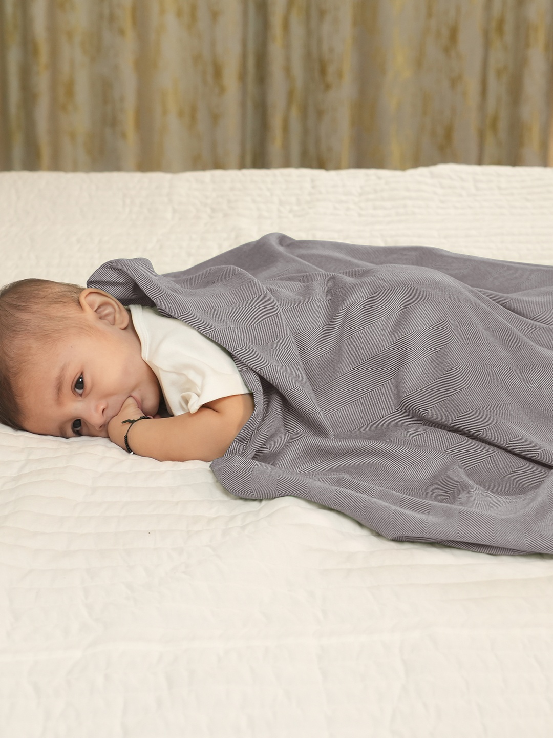

MUSH AC Room Single Bed Blanket - 210 GSM, Grey
