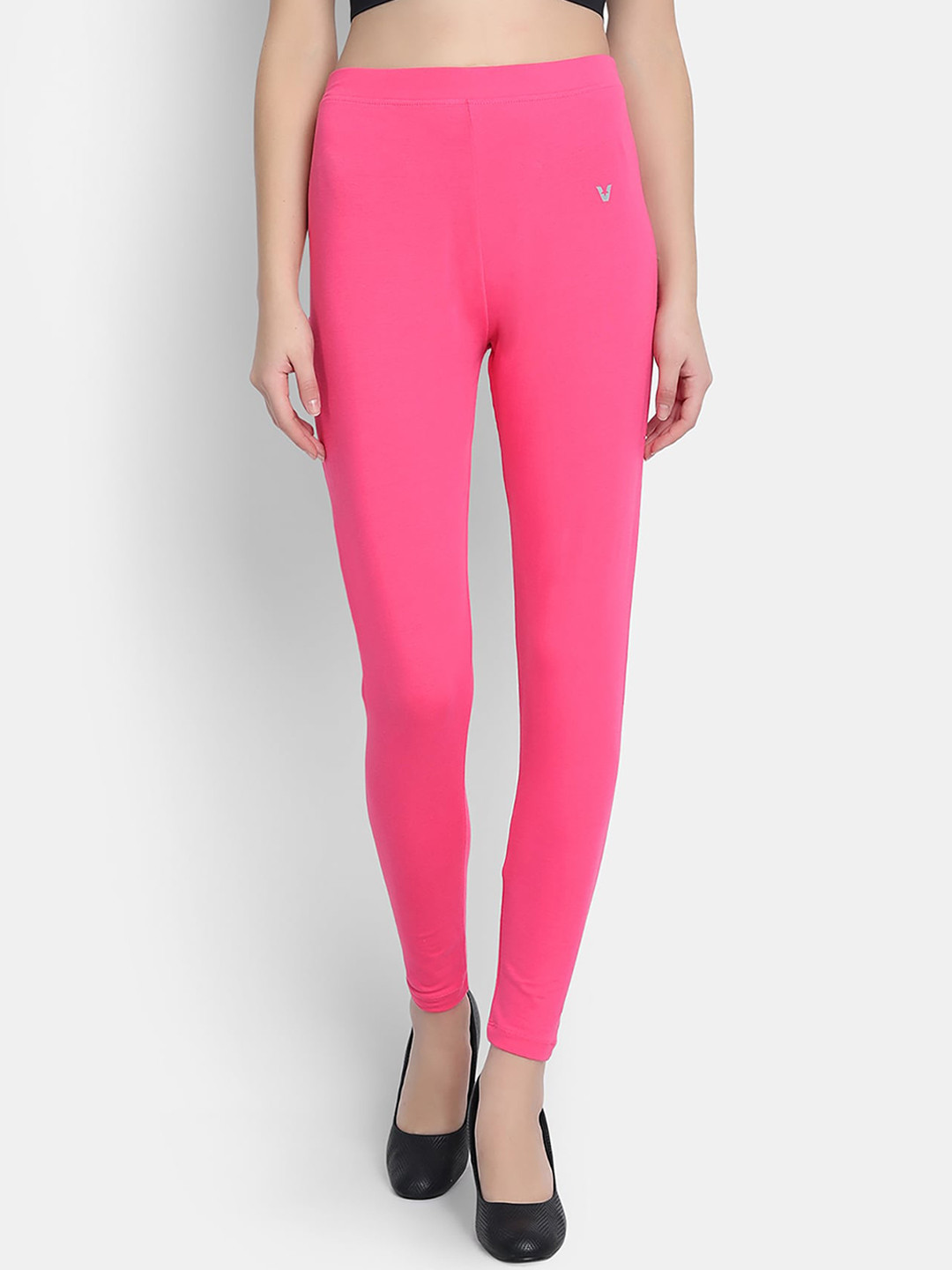 

VStar Women Pink Solid Slim fit Ankle-Length Leggings