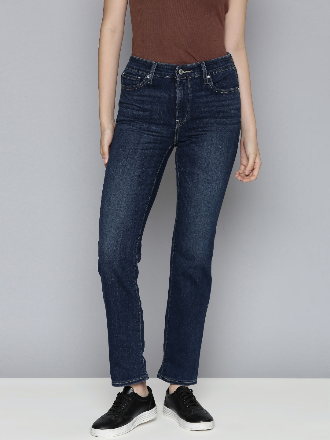 

Levis Women Navy Blue Slim Fit Mid-Rise Light Fade Jeans