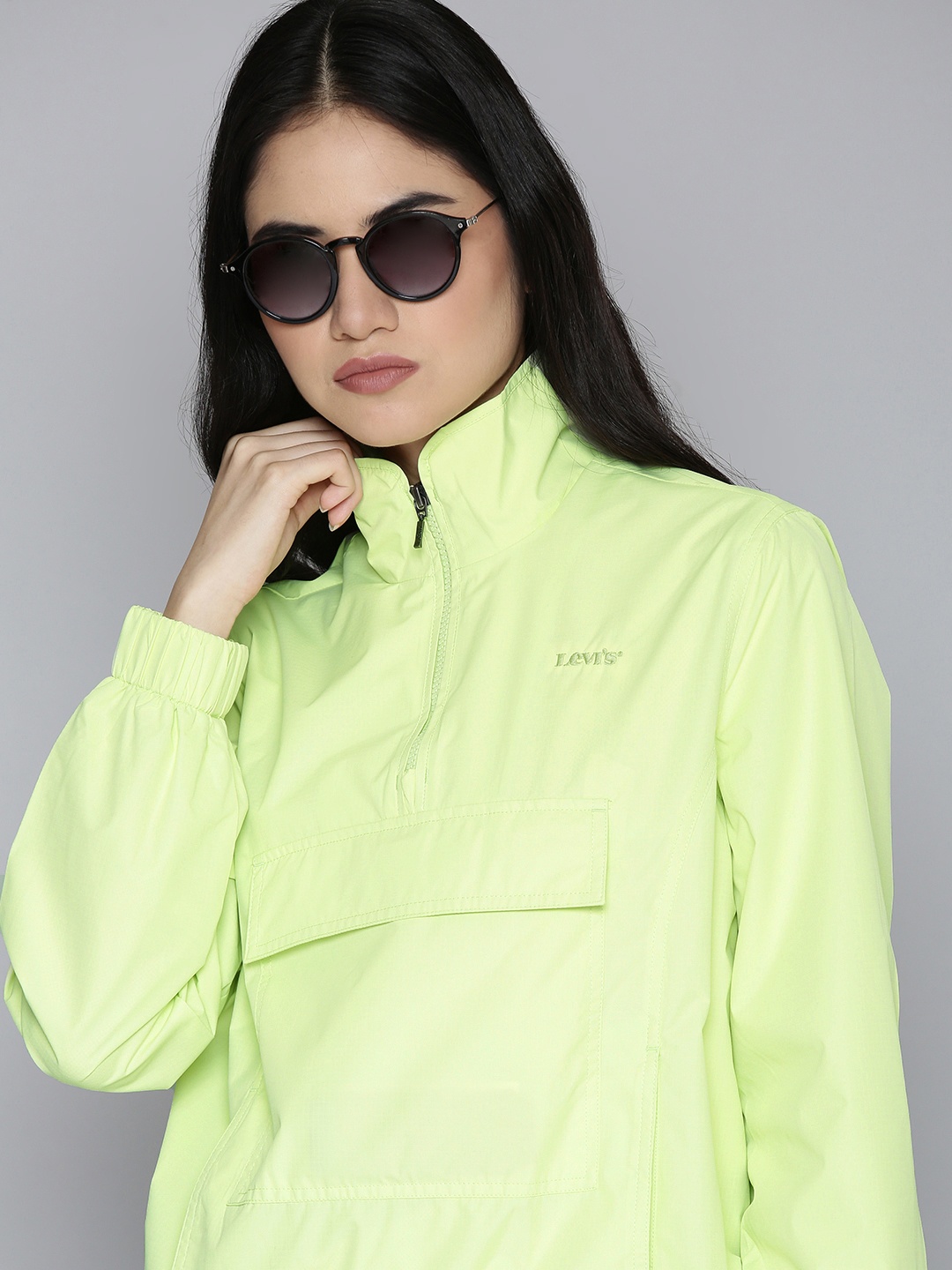 

Levis Women Lime Green Solid Sweatshirt