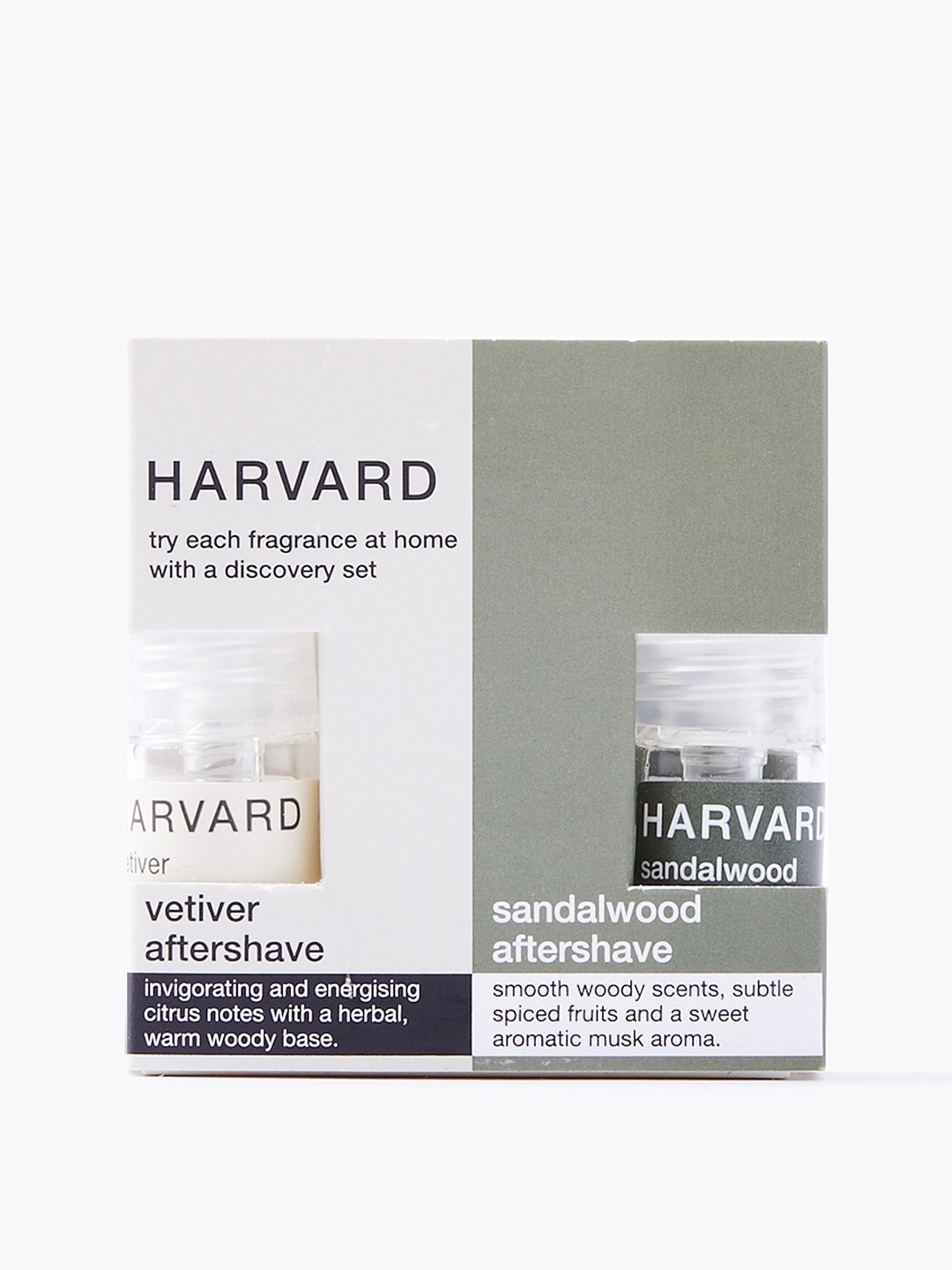 

Marks & Spencer Vetiver & Sandalwood Fragrance Aftershave Discovery Set, Olive