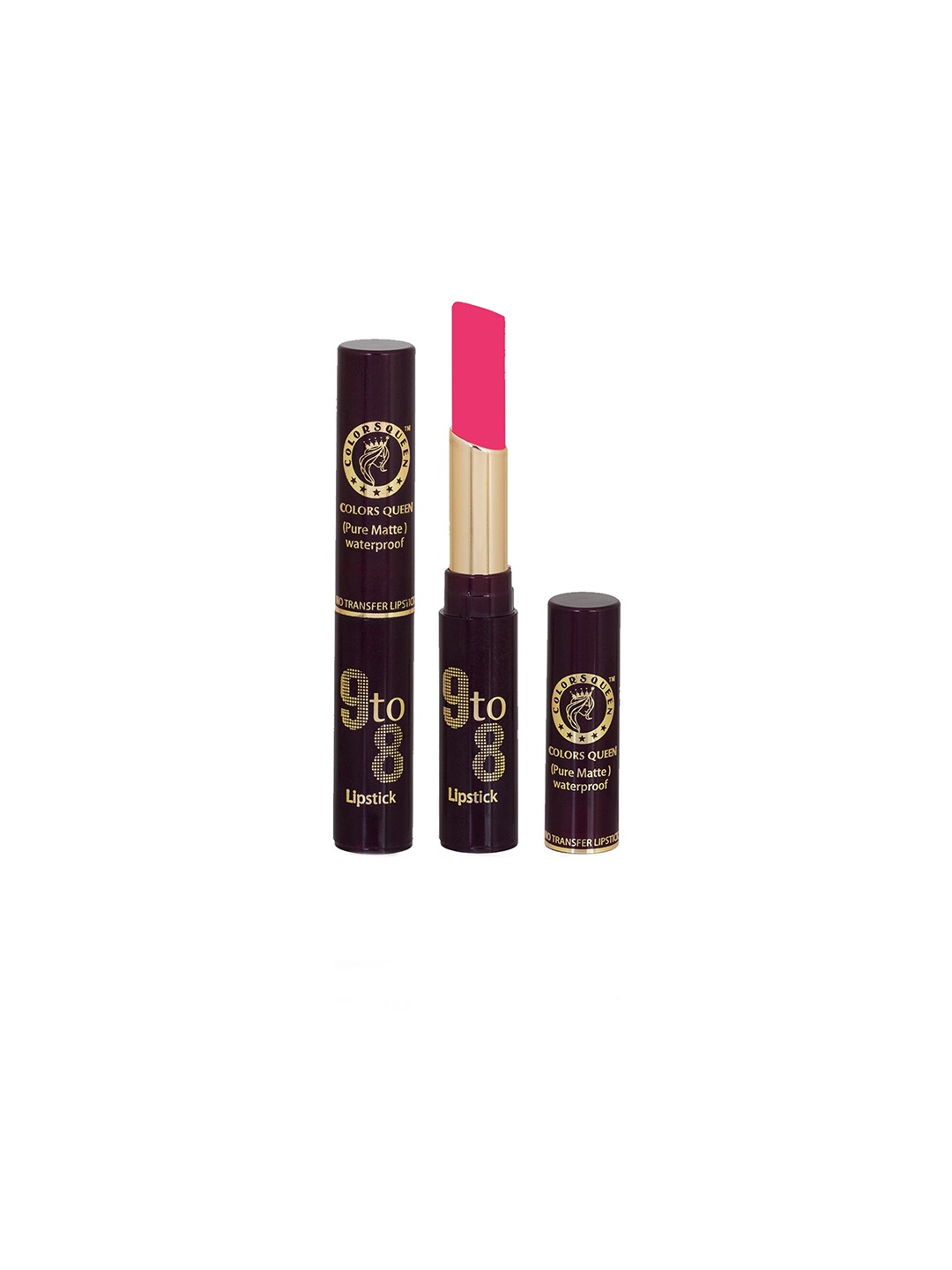 

Colors Queen 9 to 8 Waterproof Pure Matte Non-Transfer Lipstick 4 g - Wild Rose 08, Pink