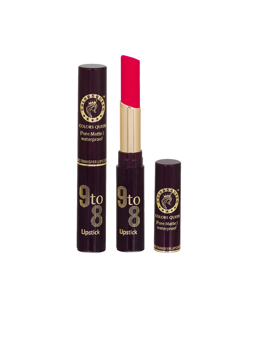 

Colors Queen 9 to 8 Waterproof Pure Matte Non-Transfer Lipstick 4 g - Chilly Red 16