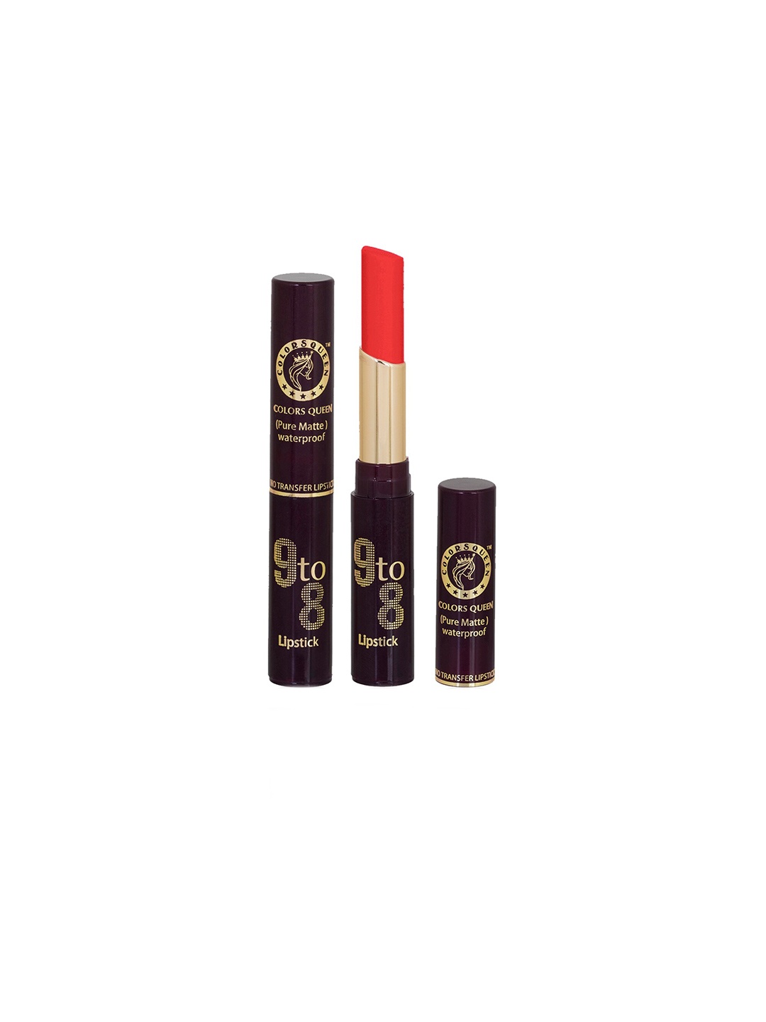

Colors Queen 9 to 8 Waterproof Pure Matte Non-Transfer Lipstick 4 g - Indian Red 07