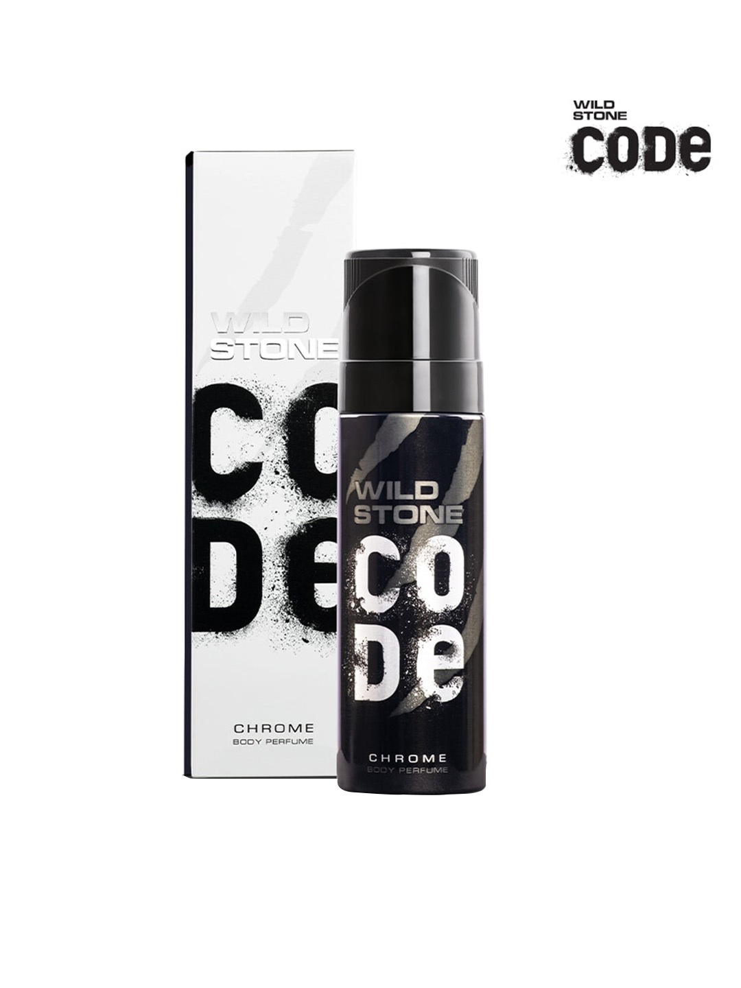 

Wild stone Men Long Lasting No Gas Code Chrome Perfume Body Deodorant - 150 ml, Black