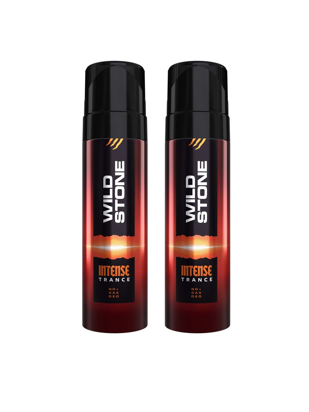 

Wild stone Men Set of 2 Long Lasting No Gas Intense Trance Body Deodorant - 150 ml Each, Orange