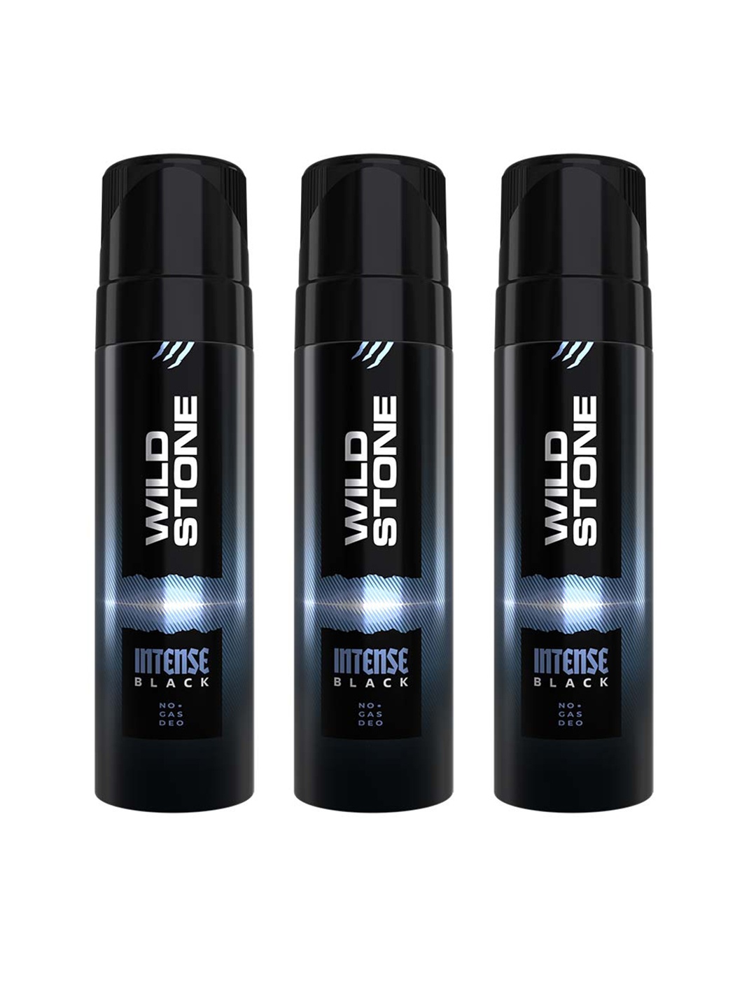 

Wild stone Men Set of 3 Long Lasting No Gas Intense Black Body Deodorant - 150 ml Each