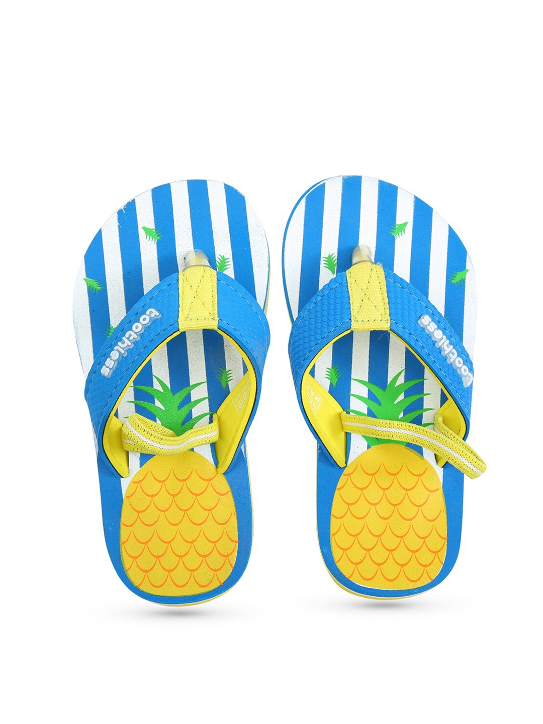 

toothless Boys Blue & Yellow Printed Rubber Thong Flip-Flops