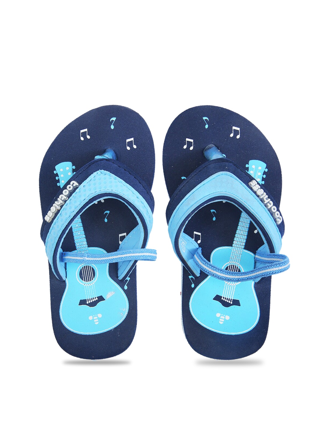 

toothless Girls Blue Printed Thong Flip-Flops