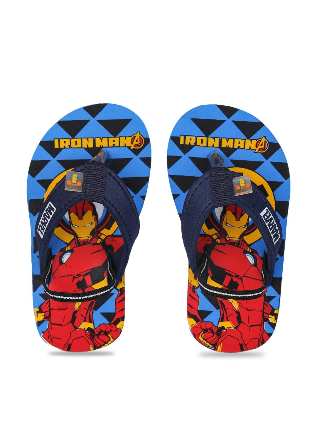 

toothless Boys Navy Blue Printed Marvel Avengers Thong Flip-Flops