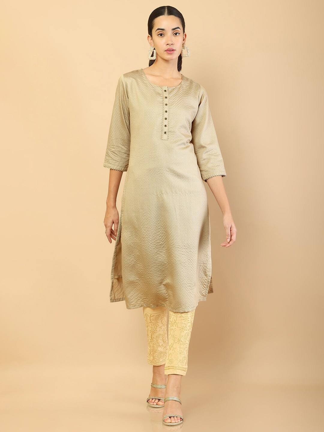 

Soch Women Beige Kurta