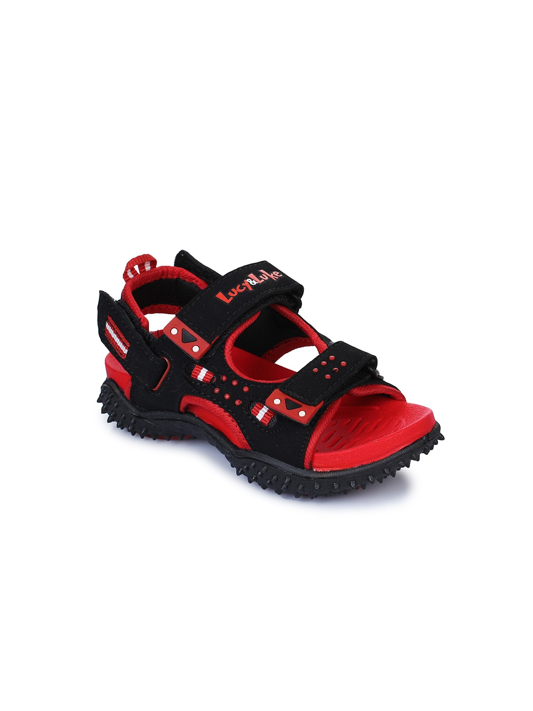 

Liberty Kids Black & Red Comfort Sandals