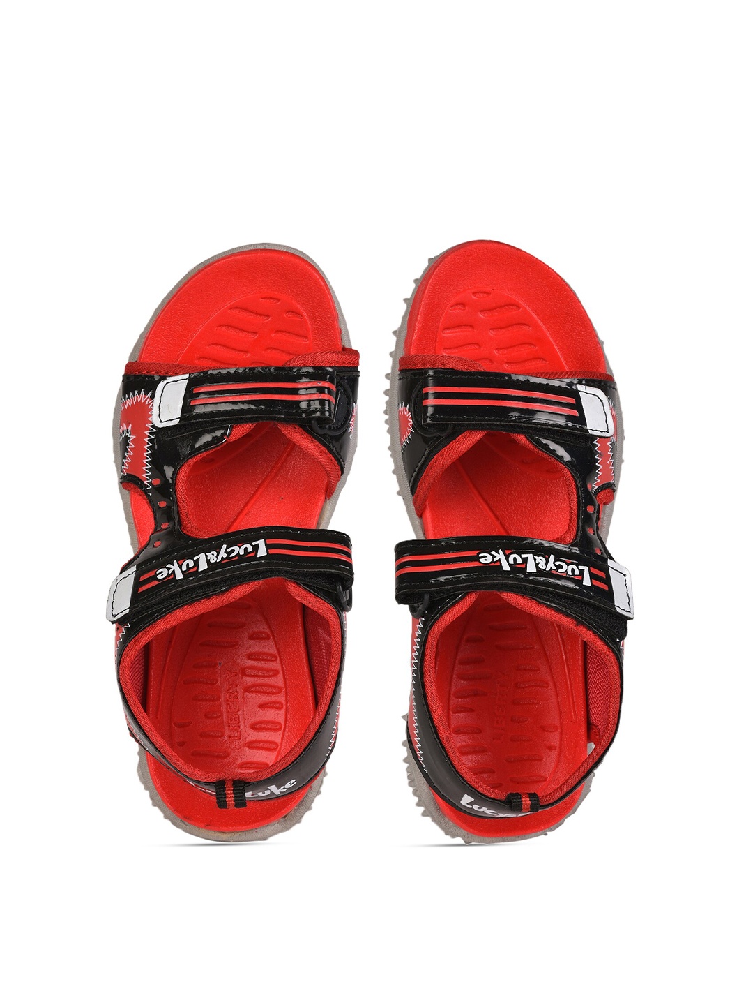 

Liberty Unisex Kids Maroon & Black Comfort Sandals