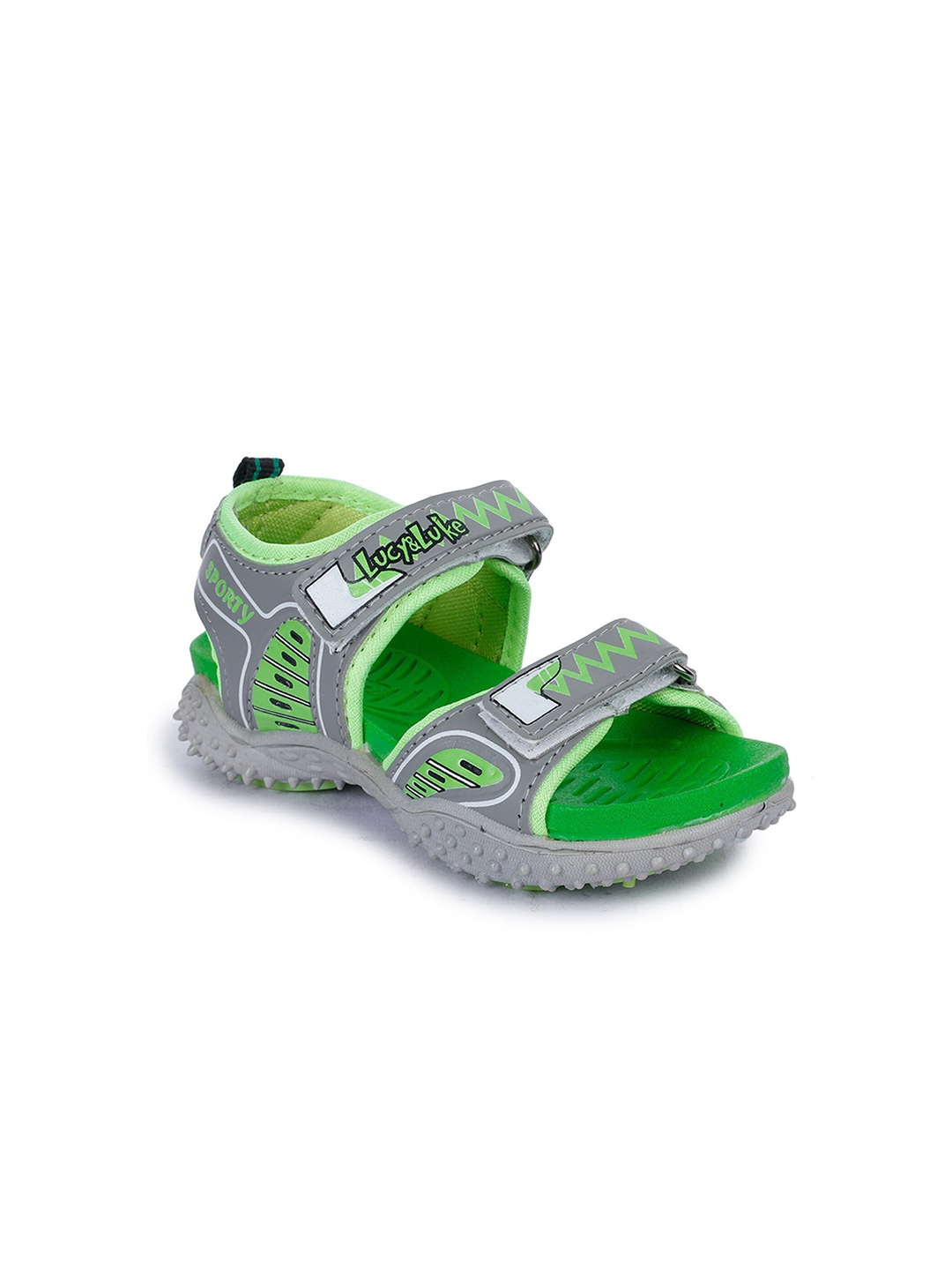 

Liberty Kids Green & Grey Sports Sandals