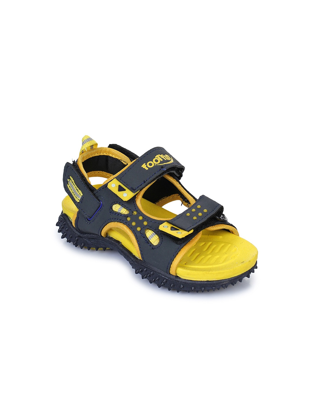 

Liberty Unisex Kids Navy Blue & Yellow Comfort Sandals