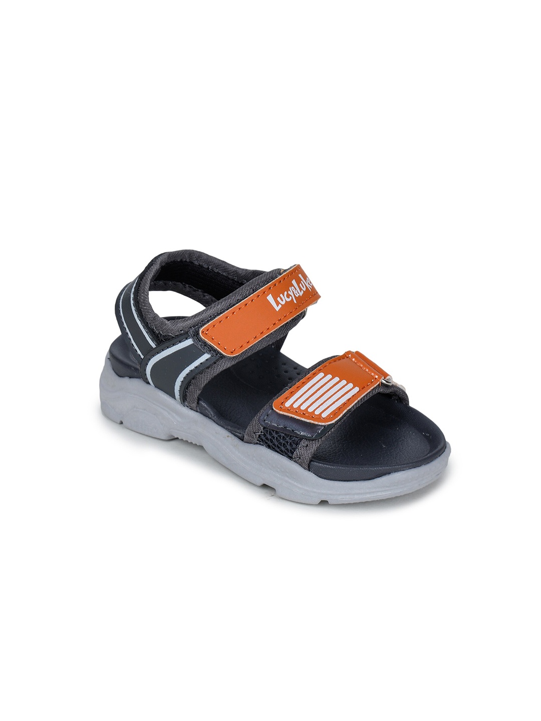 

Liberty Kids Grey & Orange Sports Sandals