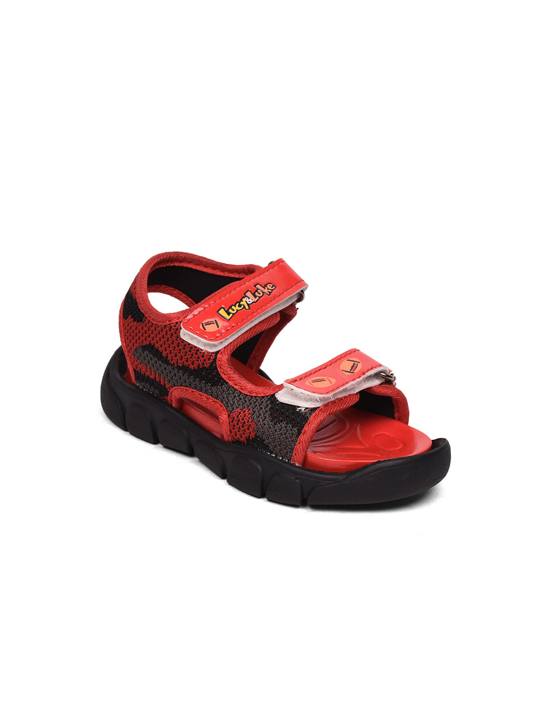 

Liberty Unisex-Kids Red Printed Sports Sandals