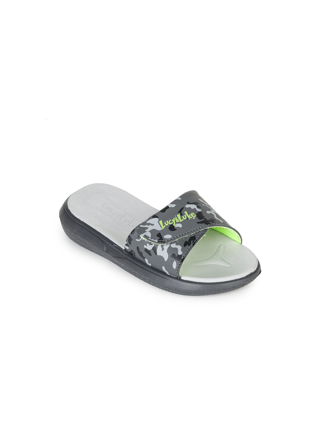 

Liberty Unisex Kids Grey & Green Sliders