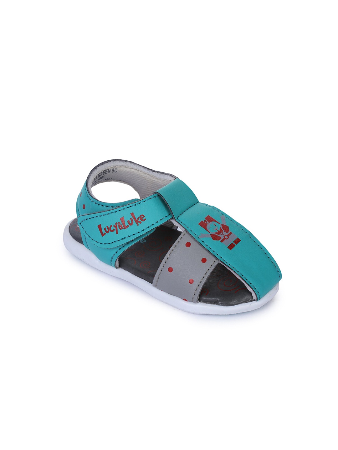

Liberty Unisex Kids Green & White Comfort Sandals