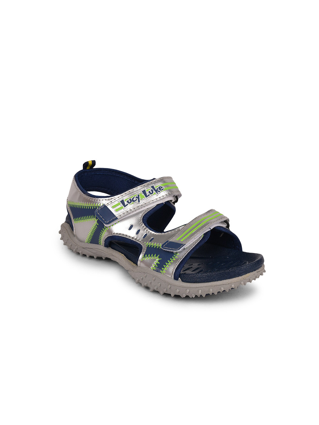 

Liberty Unisex Kids Blue & Silver-Toned Comfort Sandals