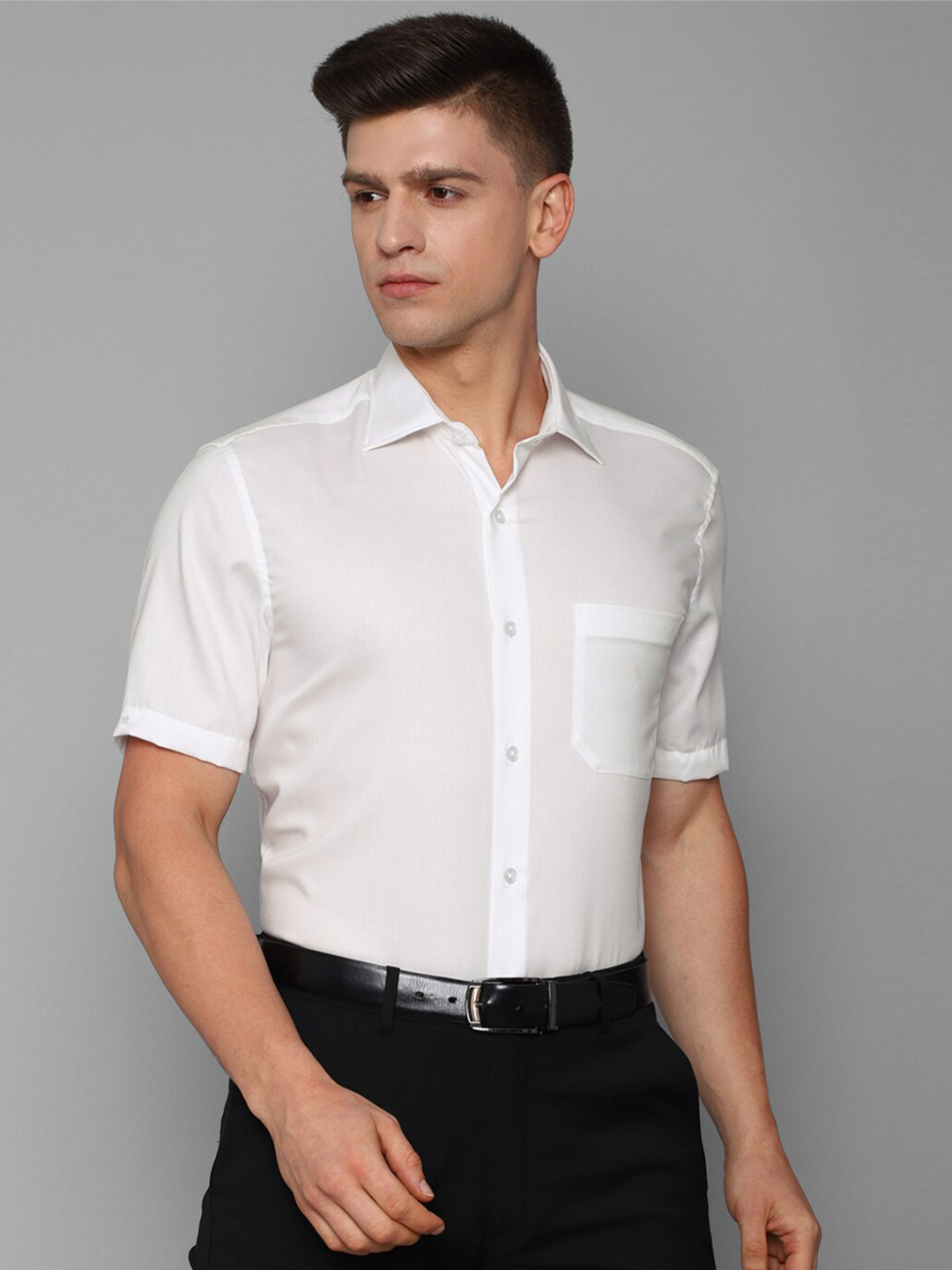 

Louis Philippe Men White Formal Shirt
