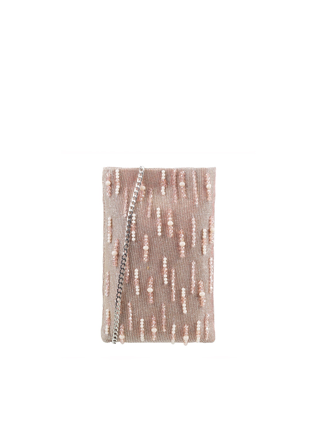 

Metro Women Pink & White Woven Design Envelope
