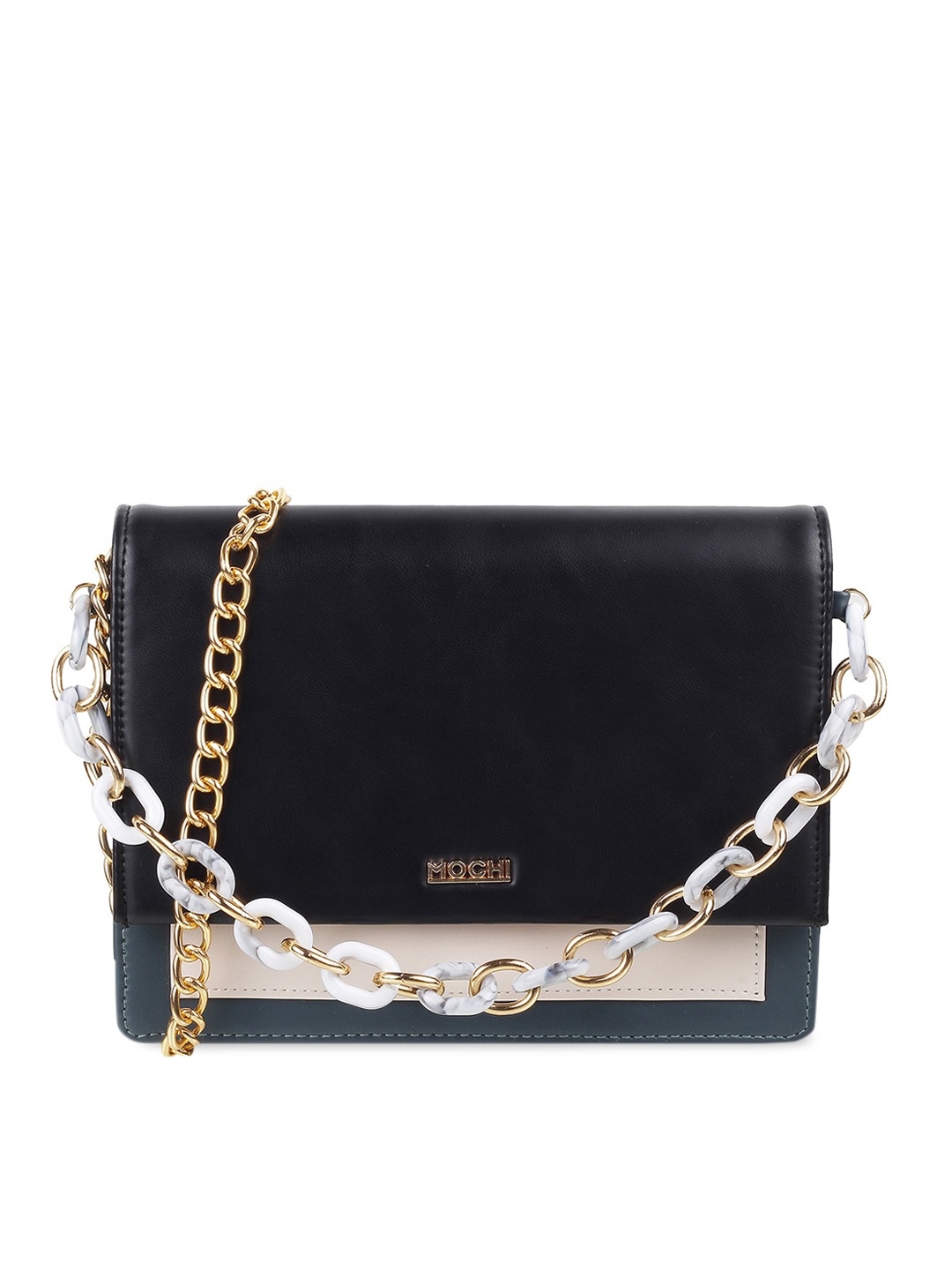 

Mochi Blue & Pink Printed Envelope Clutch